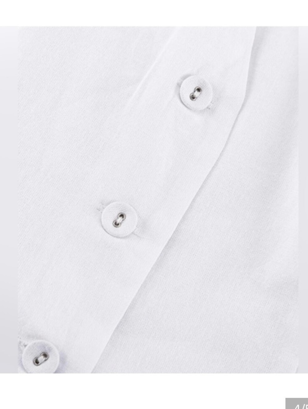 Commense | White Wide-Leg Linen Set - Picture 3 of 6